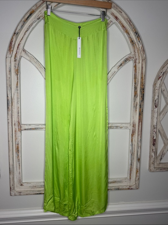 stillwater Pants - NWT Stillwater Lime Green Flowy Wide Leg Pants- Sz Medium